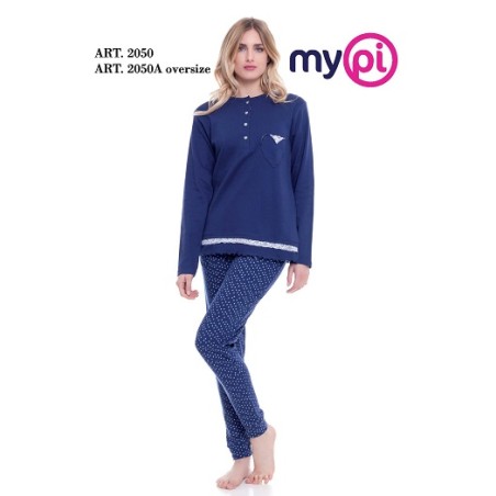 PIGIAMA DONNA OVER MYPI 100% COTONE