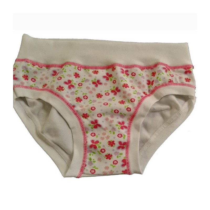 PANTY BIMBA STAMPATO ASSORTITO 3 COLORI