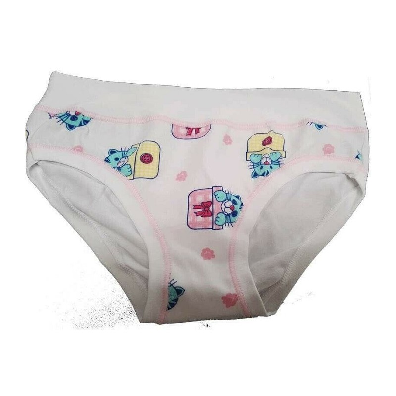 PANTY BIMBA STAMPATO ASSORTITO 3 COLORI