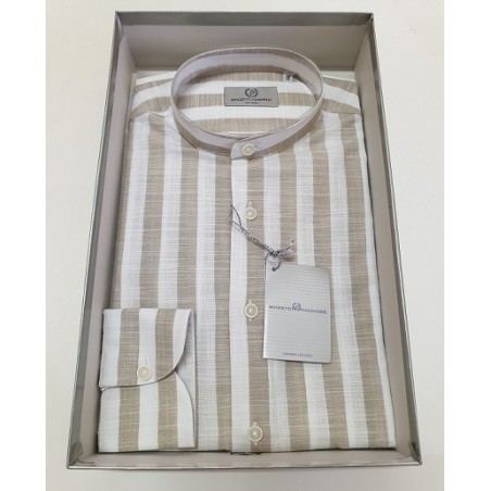 CAMICIA UOMO ART.GIG MOD.COREANA BEIGE MIS.37-44