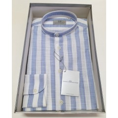 CAMICIA UOMO ART.GIG MOD.COREANA CELESTE MIS.37-44