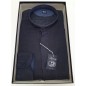 CAMICIA UOMO ART.LINO MOD.COREANA BLU MIS.38-45