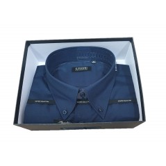 CAMICIA UOMO MAN.LUN. COVERI COL. BOT.DOWN BLU.TAG.L