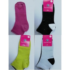 CALZA CICLISTA DONNA COTONE T.U.COLORI