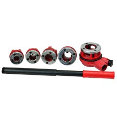 SET FILETTATURA 5PZ (3/8"-1-1/4")