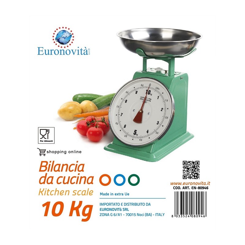 BILANCIA COLORATA 10KG COL.ASS.TI