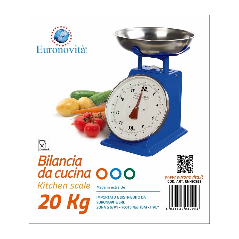 BILANCIA COLORATA 20KG COL.ASS.TI