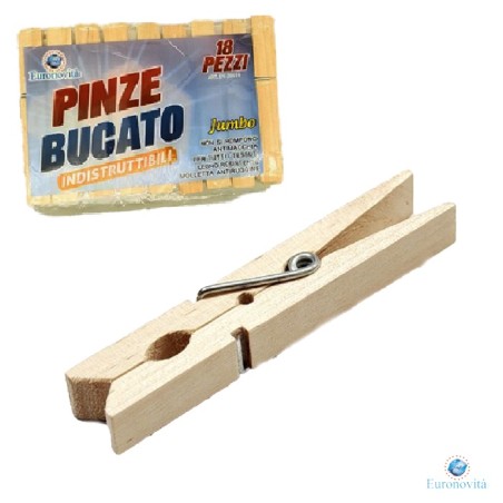 PINZE DA BUCATO LEGNO SET 9PZ