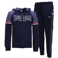 TUTA LONSDALE UOMO FULL ZIP CON CAPPUCCIO REAL NAVY