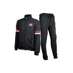 TUTA LONSDALE UOMO FULL ZIP BLACK