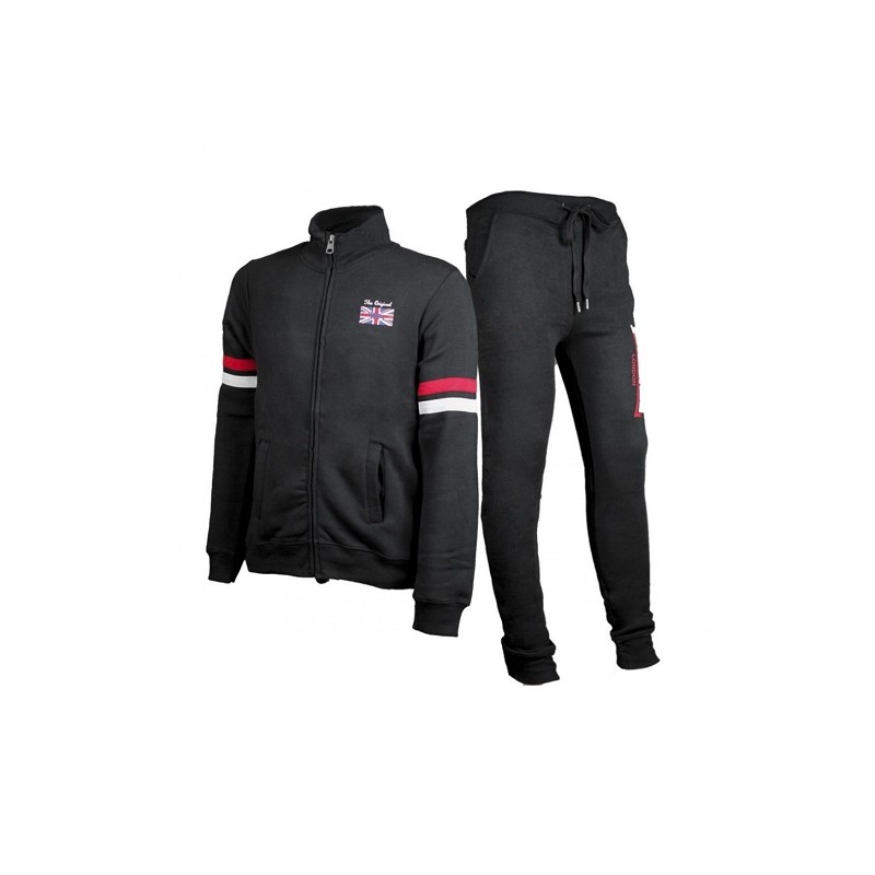 TUTA LONSDALE UOMO FULL ZIP BLACK