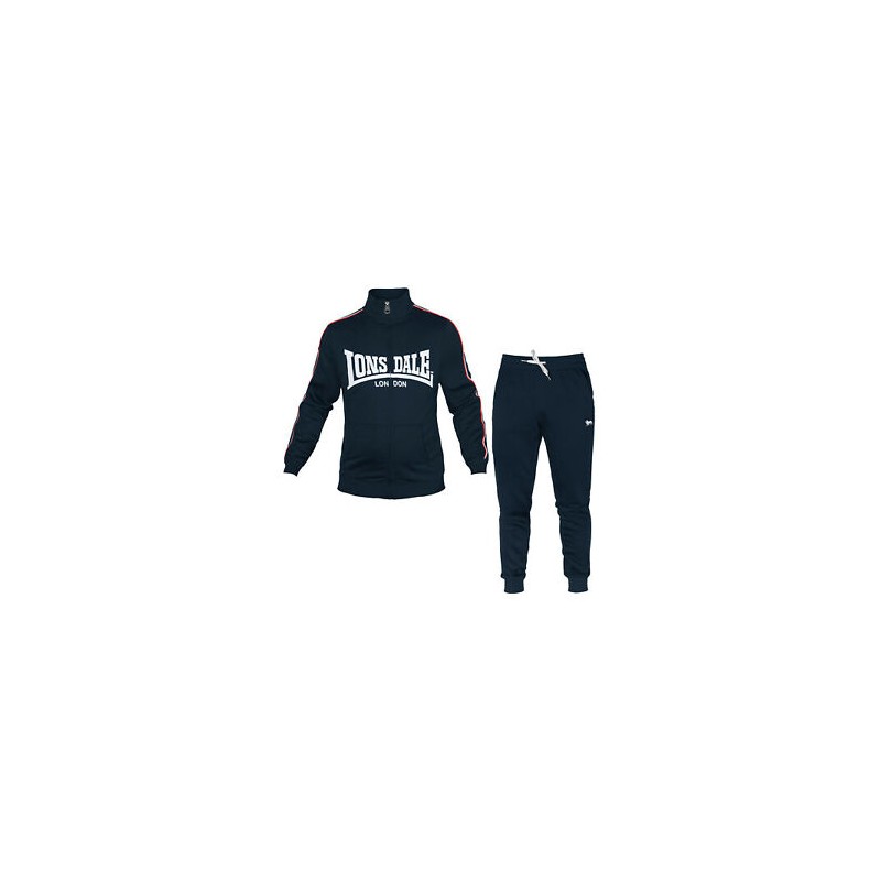 TUTA LONSDALE UOMO FULL ZIP REAL NAVY