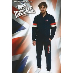 TUTA LONSDALE UOMO FULL ZIP  BLACK