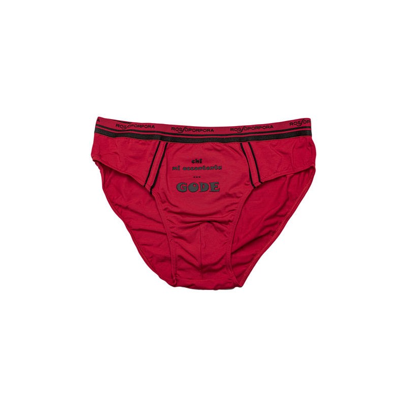 SLIP UOMO SINGOLO ROSSO TAG.L/5