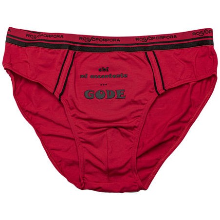 SLIP UOMO SINGOLO ROSSO TAG.M/4