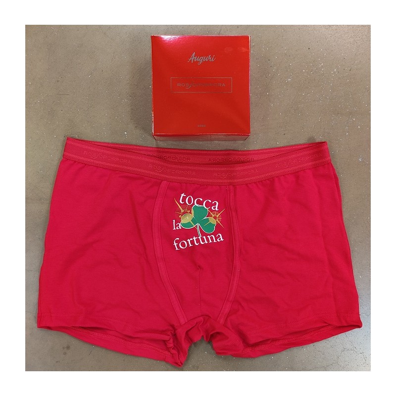 BOXER UOMO SINGOLO ROSSO TAG.XL/6