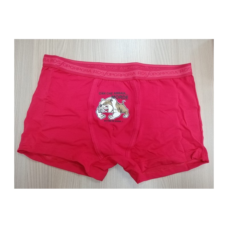 BOXER UOMO SINGOLO ROSSO TAG.L/5