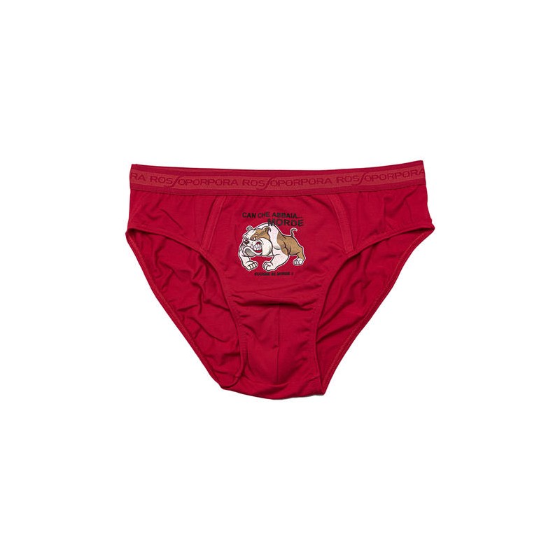 SLIP UOMO SINGOLO ROSSO TAG.M/4