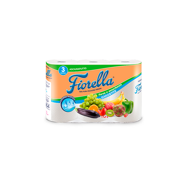 CARTA CUCINA ASCIUGATUTTO FIORELLA 300GR.