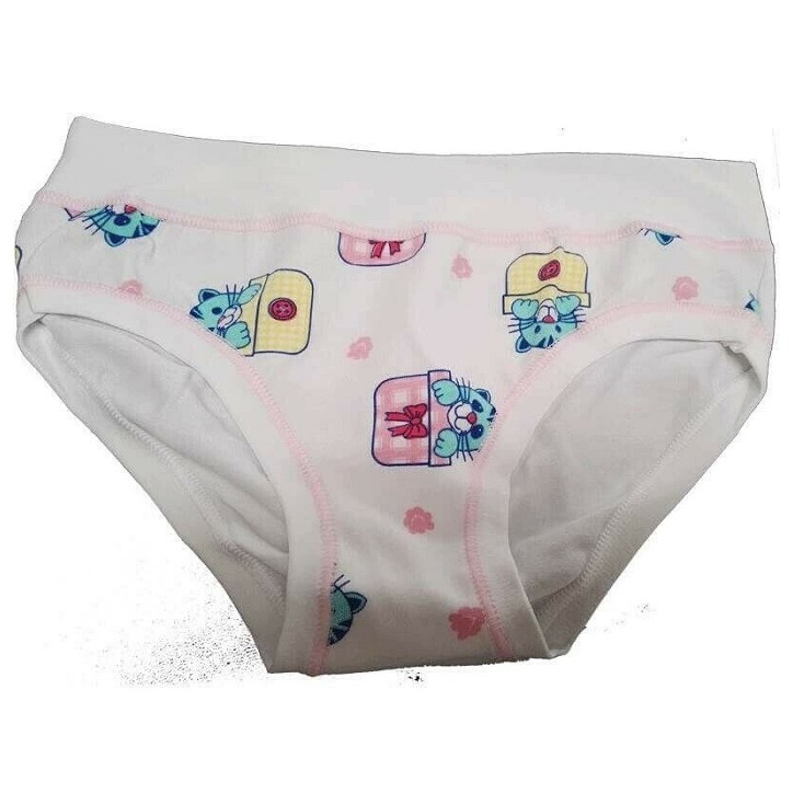 PANTY BIMBA STAMPATO ASSORTITO 3 COLORI