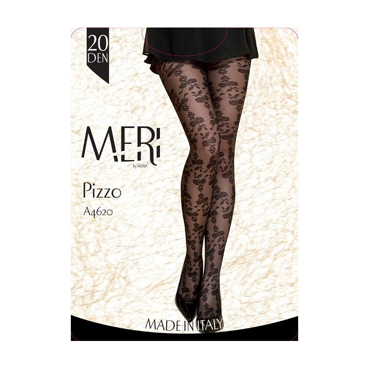 CALZA COLLANT PIZZO NERO TAG.3-4