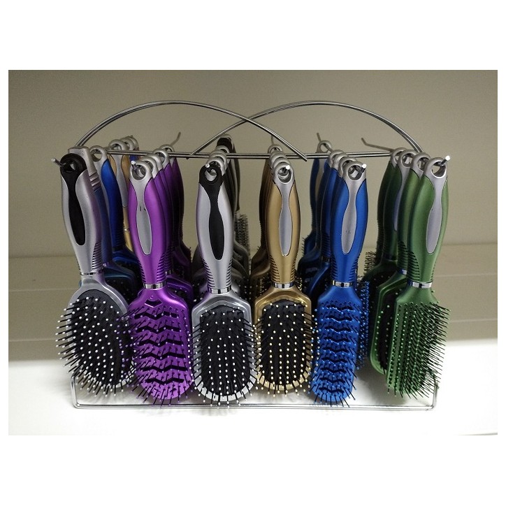 SPAZZOLA  CAPELLI  ESPOSITORE ASS. 36 pz