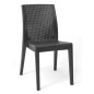 RATTAN SEDIA SIENA S/BRACCIOLI ANTRACITE