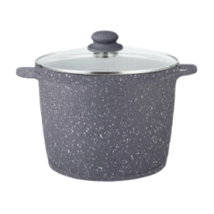 PENTOLA ALTA AD INDUZIONE CM.20 COP.VETRO MAN.SILIC.