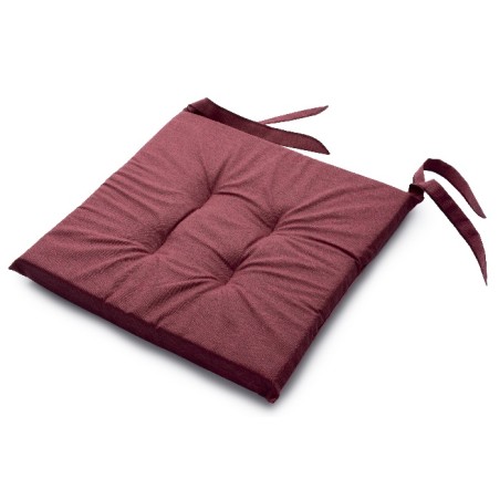 CUSCINI SEDIA TRAPUNTATO SET 2PZ 4CM BORDO'