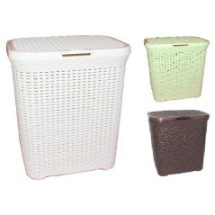 CESTA PORTA BIANCHERIA RATTAN 48LT 43,5X35,7X50CM