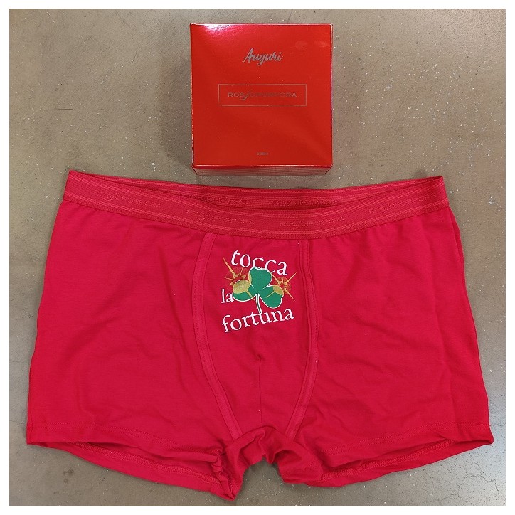 BOXER UOMO SINGOLO ROSSO TAG.L/5