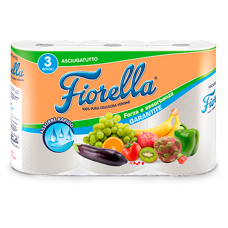 CARTA CUCINA ASCIUGATUTTO FIORELLA 300GR.